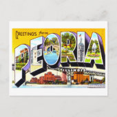  groeten uit Peoria, Illinois, Briefkaart (Voorkant)