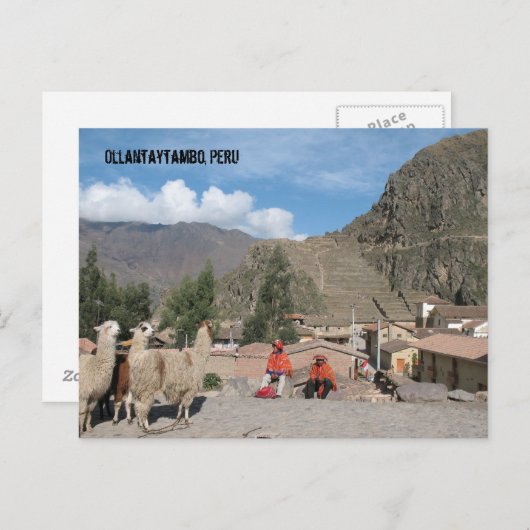 Groeten uit Peru! Briefkaart (Voorkant / Achterkant)