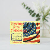 Groeten uit Philadelphia Briefkaart (Staand voorkant)