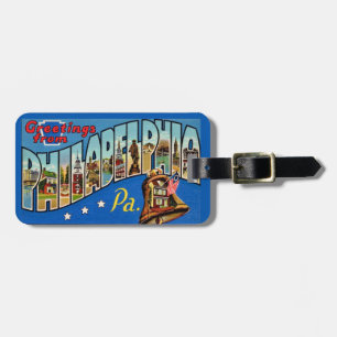 Groeten uit Philadelphia PA Bagagelabel