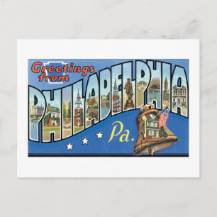 Groeten uit Philadelphia, PA Briefkaart