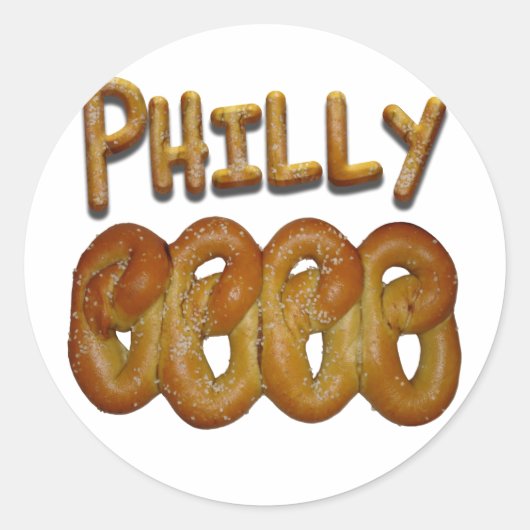 Groeten uit Philly Ronde Sticker (Voorkant)
