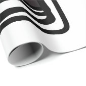 Groeten uit Philydion: Abstract Zwart & Wit Cadeaupapier (Rol Hoek)