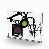 Groeten uit Philydion: Abstract Zwart & Wit Fotoblokken (Rechts)