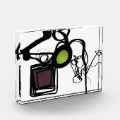 Groeten uit Philydion: Abstract Zwart & Wit Fotoblokken (Links)