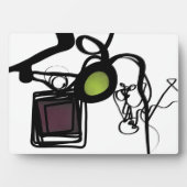 Groeten uit Philydion: Abstract Zwart & Wit Fotoplaat (voorkant)