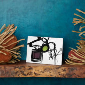 Groeten uit Philydion: Abstract Zwart & Wit Fotoplaat (Zijkant)