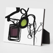 Groeten uit Philydion: Abstract Zwart & Wit Fotoplaat (Zijkant)