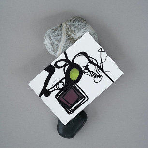 Groeten uit Philydion: Abstract Zwart & Wit Kaart
