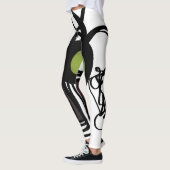 Groeten uit Philydion: Abstract Zwart & Wit Leggings (Links)