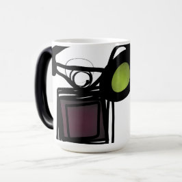 Groeten uit Philydion: Abstract Zwart & Wit Magische Mok