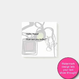 Groeten uit Philydion: Abstract Zwart & Wit Post-it® Notes