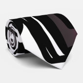 Groeten uit Philydion: Abstract zwart-wit Stropdas (Opgerold)