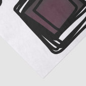 Groeten uit Philydion: Abstract Zwart & Wit Tissuepapier (Detail)