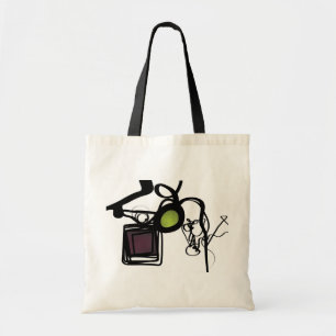 Groeten uit Philydion: Abstract Zwart & Wit Tote Bag
