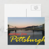 Groeten uit Pittsburgh Briefkaart (Voorkant / Achterkant)