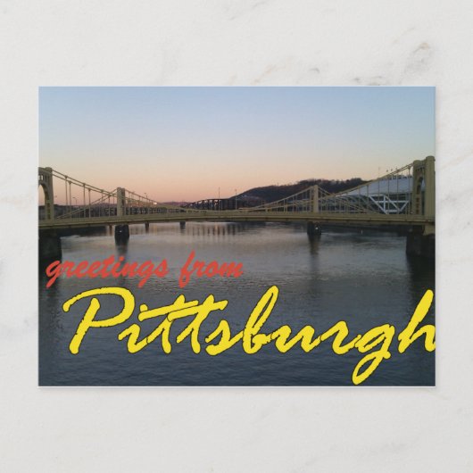 Groeten uit Pittsburgh Briefkaart (Voorkant)