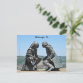 Groeten uit Pittsburgh, PA Briefkaart (Staand voorkant)