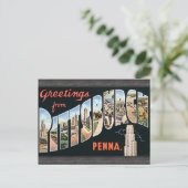 Groeten uit Pittsburgh Penna,  Briefkaart (Staand voorkant)