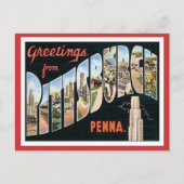 Groeten uit Pittsburgh, Pennsylvania Briefkaart (Voorkant)
