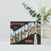 Groeten uit Pittsburgh, Pennsylvania Briefkaart (Staand voorkant)