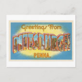  groeten uit Pittsburgh, Pennsylvania Briefkaart (Voorkant)