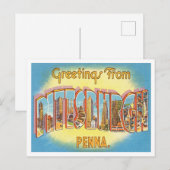Groeten uit Pittsburgh, Pennsylvania Travel Briefkaart (Voorkant / Achterkant)