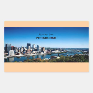 Groeten uit Pittsburgh Rechthoekige Sticker
