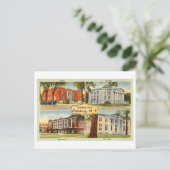 Groeten uit Plattsburg, New York, Vintage Briefkaart (Staand voorkant)