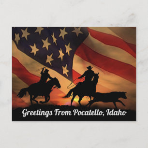 Groeten uit Pocatello, Idaho Briefkaart
