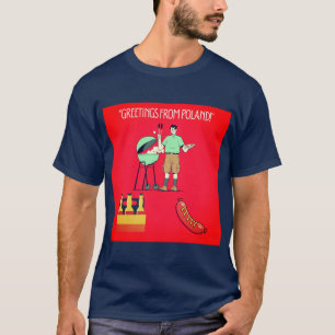 Groeten uit Polen – Grill- en worstvibes T-shirt