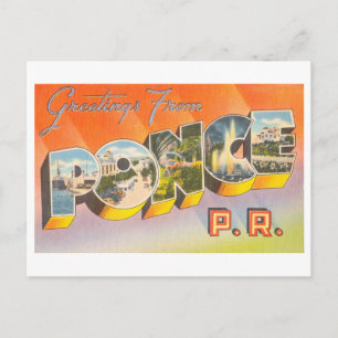 groeten uit Ponce, Puerto Rico Briefkaart