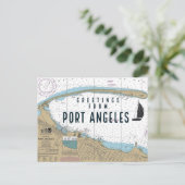 Groeten uit Port Angeles Briefkaart (Staand voorkant)