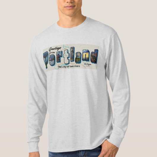Groeten uit Portland Long Sleeve T-shirt (Voorkant)