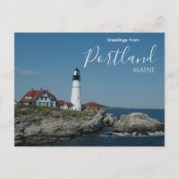 Groeten uit Portland Maine Ansichtkaart Vuurtoren