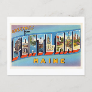 groeten uit Portland, Maine Briefkaart