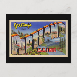 Groeten uit Portland Maine Briefkaart