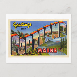groeten uit Portland, Maine Briefkaart