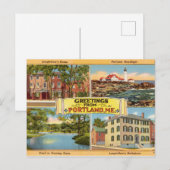  groeten uit Portland, Maine Briefkaart (Voorkant / Achterkant)