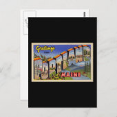 Groeten uit Portland Maine Briefkaart (Voorkant / Achterkant)