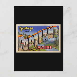 Groeten uit Portland Maine Briefkaart