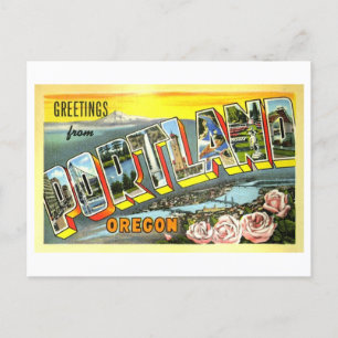  groeten uit Portland, Oregon Briefkaart