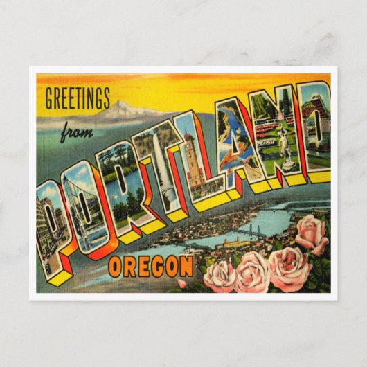 Groeten uit Portland, Oregon Briefkaart (Voorkant)