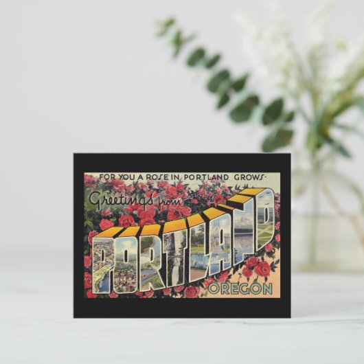 Groeten uit Portland Oregon Briefkaart (Staand voorkant)