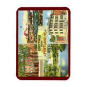 Groeten uit Portland, Vintage Maine Magneet (Verticaal)
