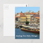 Groeten uit Porto, Portugal Briefkaart (Voorkant / Achterkant)