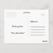 Groeten uit Praag! Briefkaart (Achterkant)