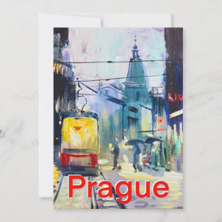 Groeten uit Praag Feestdagenkaart