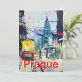 Groeten uit Praag Feestdagenkaart (Staand voorkant)