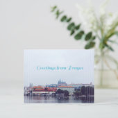 groeten uit Praag, Tsjechië Briefkaart (Staand voorkant)